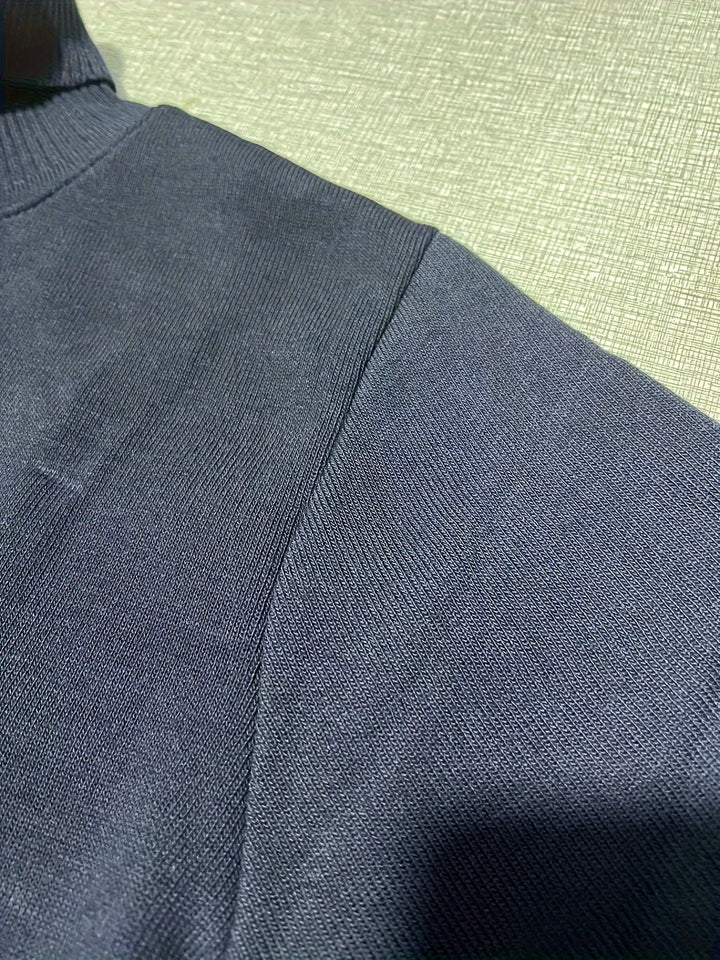 Tolvard | Homme Pull Col Roulé Doublé Hiver - Dark Grey - Image 17