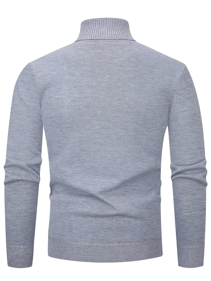 Tolvard | Homme Pull Col Roulé Doublé Hiver - Dark Grey - Image 20
