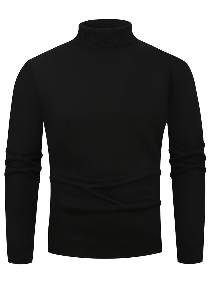 Tolvard | Homme Pull Col Roulé Doublé Hiver - Dark Grey - Image 3
