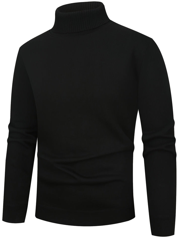 Tolvard | Homme Pull Col Roulé Doublé Hiver - Dark Grey - Image 4