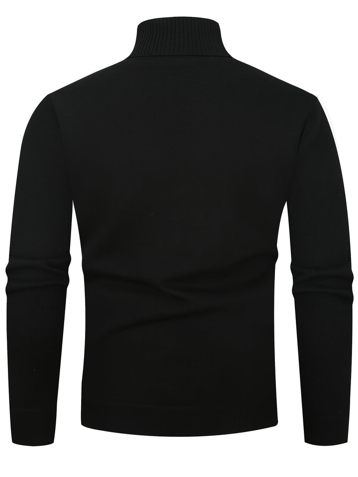 Tolvard | Homme Pull Col Roulé Doublé Hiver - Dark Grey - Image 7