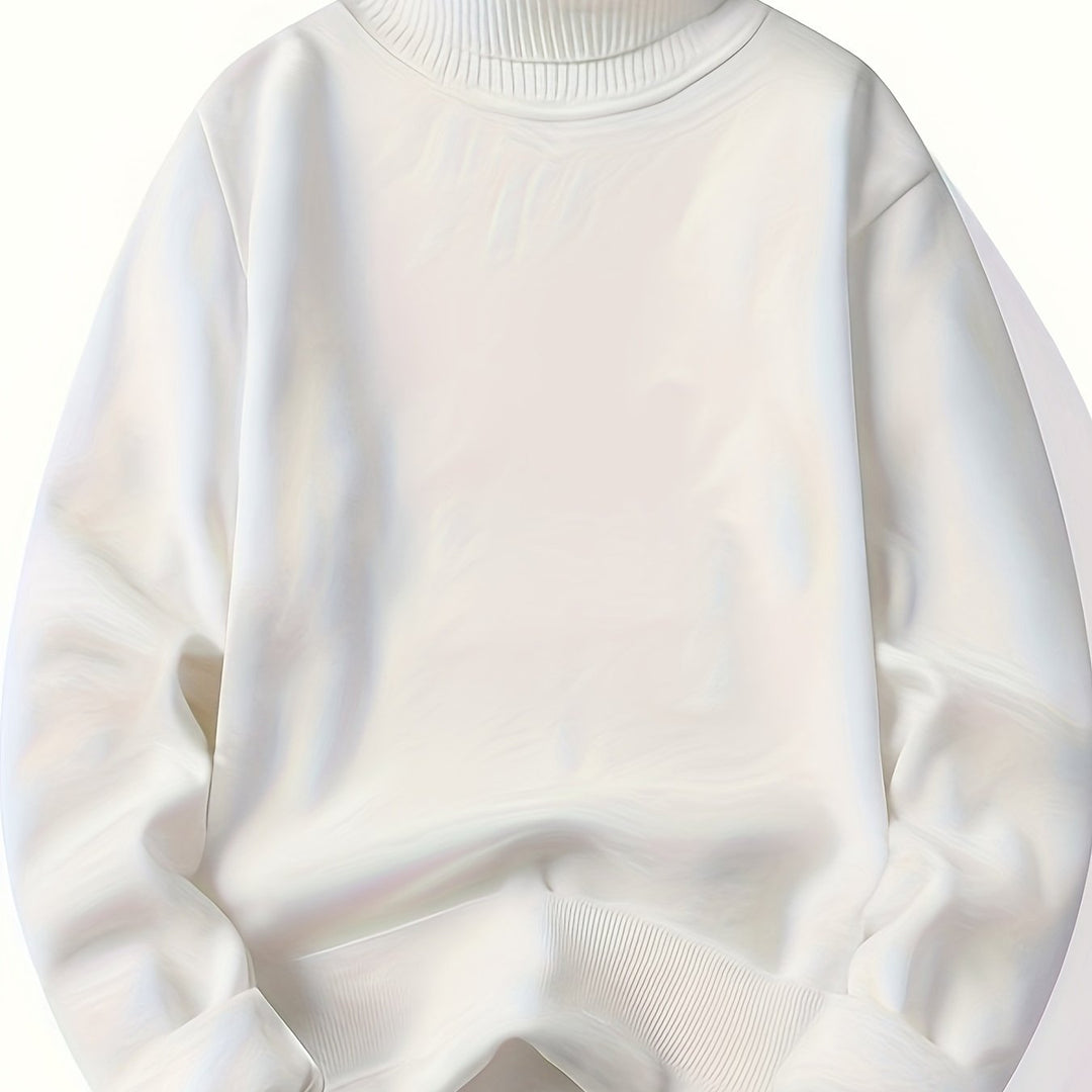 Tolvard | Homme Pull Col Roulé Doublé Hiver - Dark Grey - Image 8