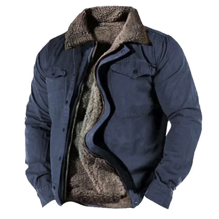Torvald | Homme Veste Hiver Doublure Sherpa - Brown - Image 2