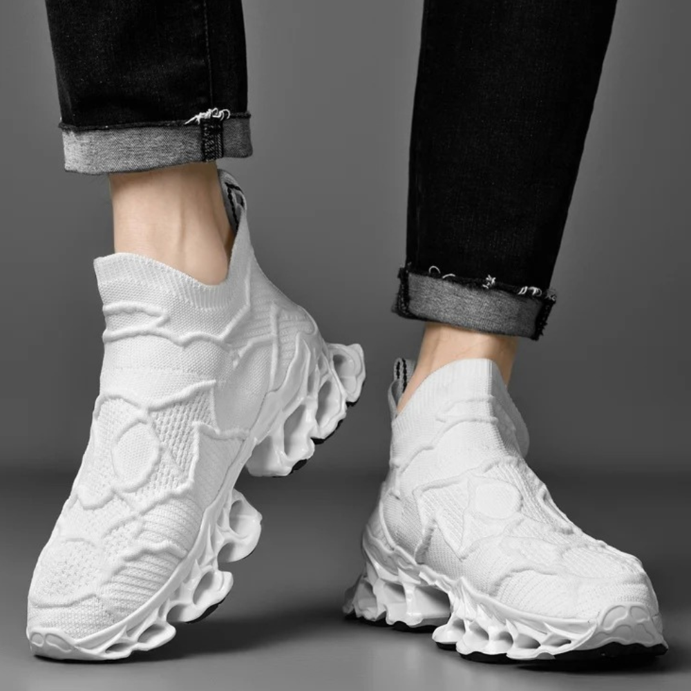 Torvien | Basket Homme Slip-On Semelle Blade Blanche - White - Image 2