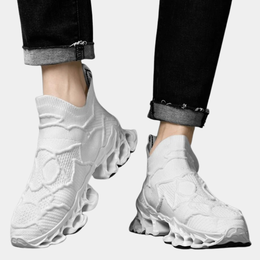 Torvien | Basket Homme Slip-On Semelle Blade Blanche - White - Image 3