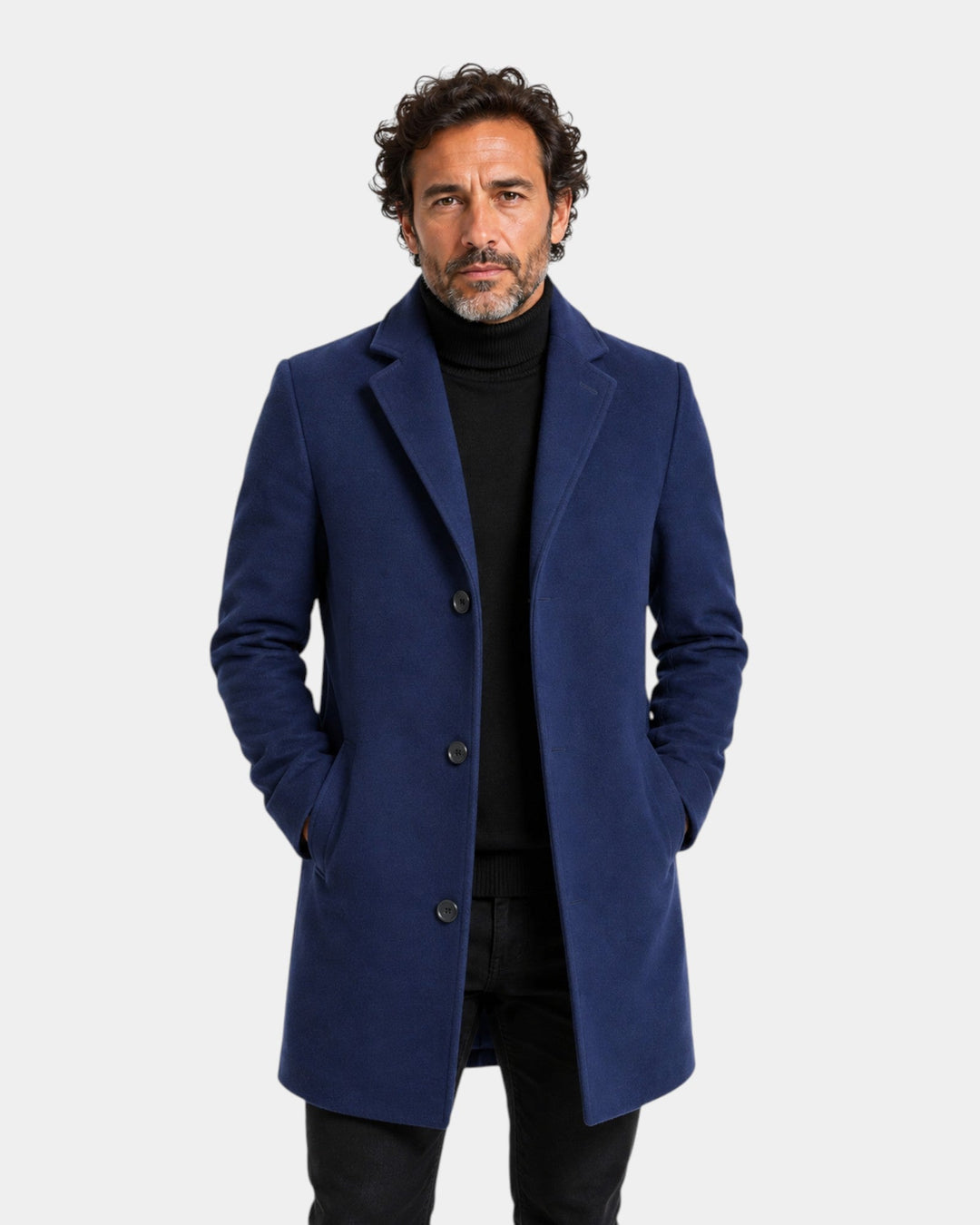 Valdric | Homme Manteau Laine Boutonné - Camel - Image 6