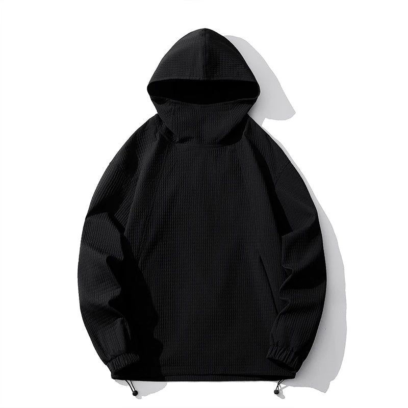 Valdric | Homme Sweat à Capuche Oversize - Black - Image 3