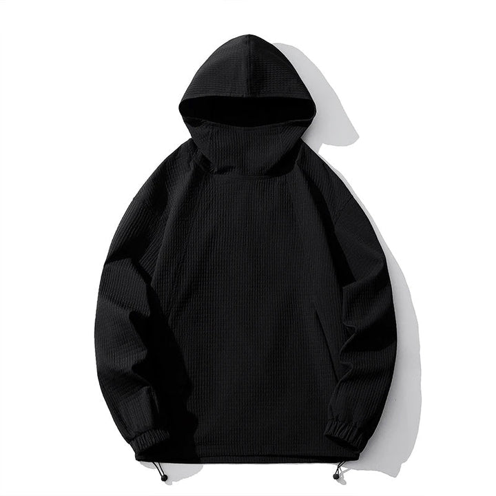 Valdric | Homme Sweat à Capuche Oversize - Black - Image 3