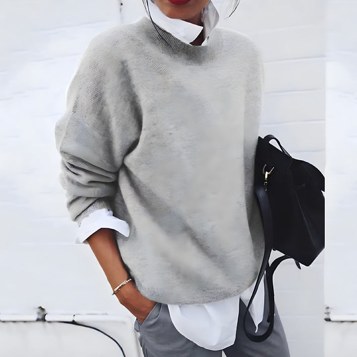 Valmée | Pull Femme Oversize Col Rond - Image 1