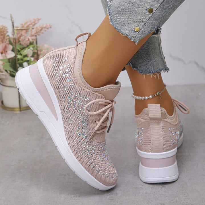 Valmyre | Baskets Femme Strass Semelle Compensée - Image 10