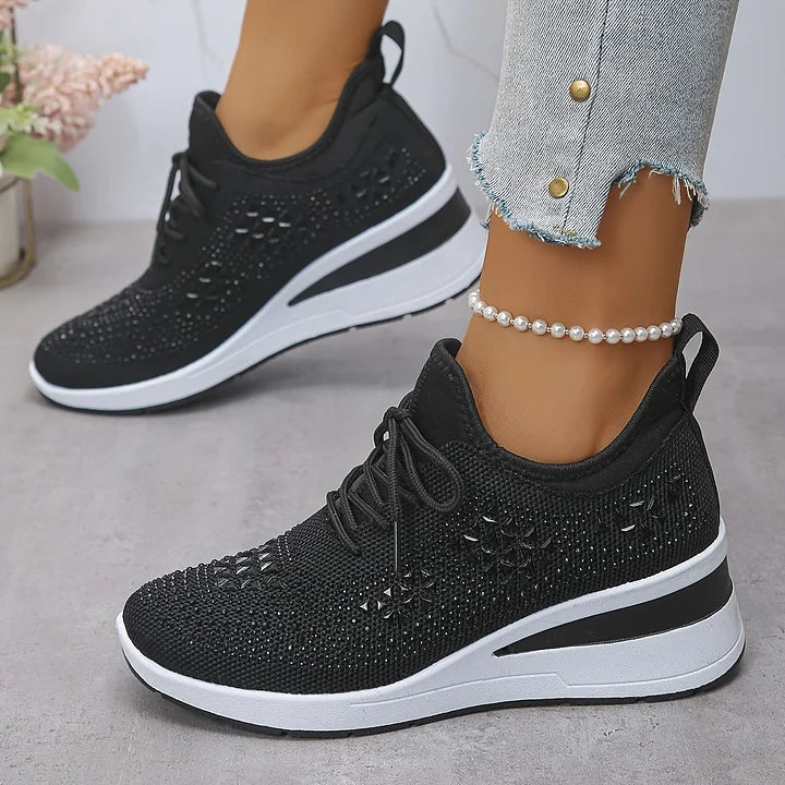 Valmyre | Baskets Femme Strass Semelle Compensée - Image 21