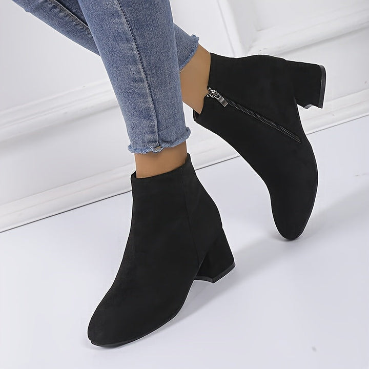 Évane | Bottines Femme Talon Carré Suédé - Image 10