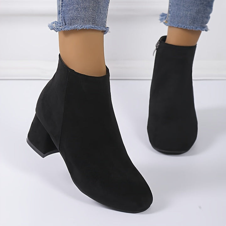 Évane | Bottines Femme Talon Carré Suédé - Image 8