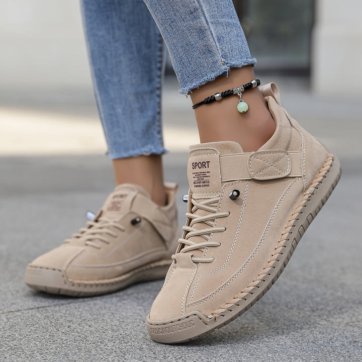 Veldorine | Femme Baskets Confort Quotidien - Khaki - Image 2