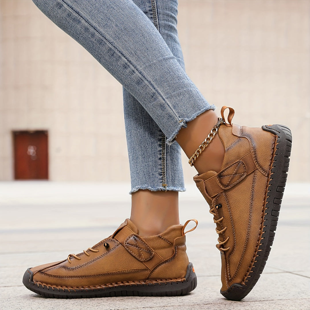 Veldorine | Femme Baskets Confort Quotidien - Khaki - Image 4