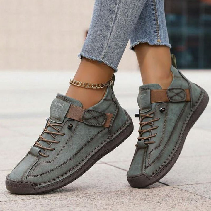 Veldorine | Femme Baskets Confort Quotidien - Khaki - Image 9