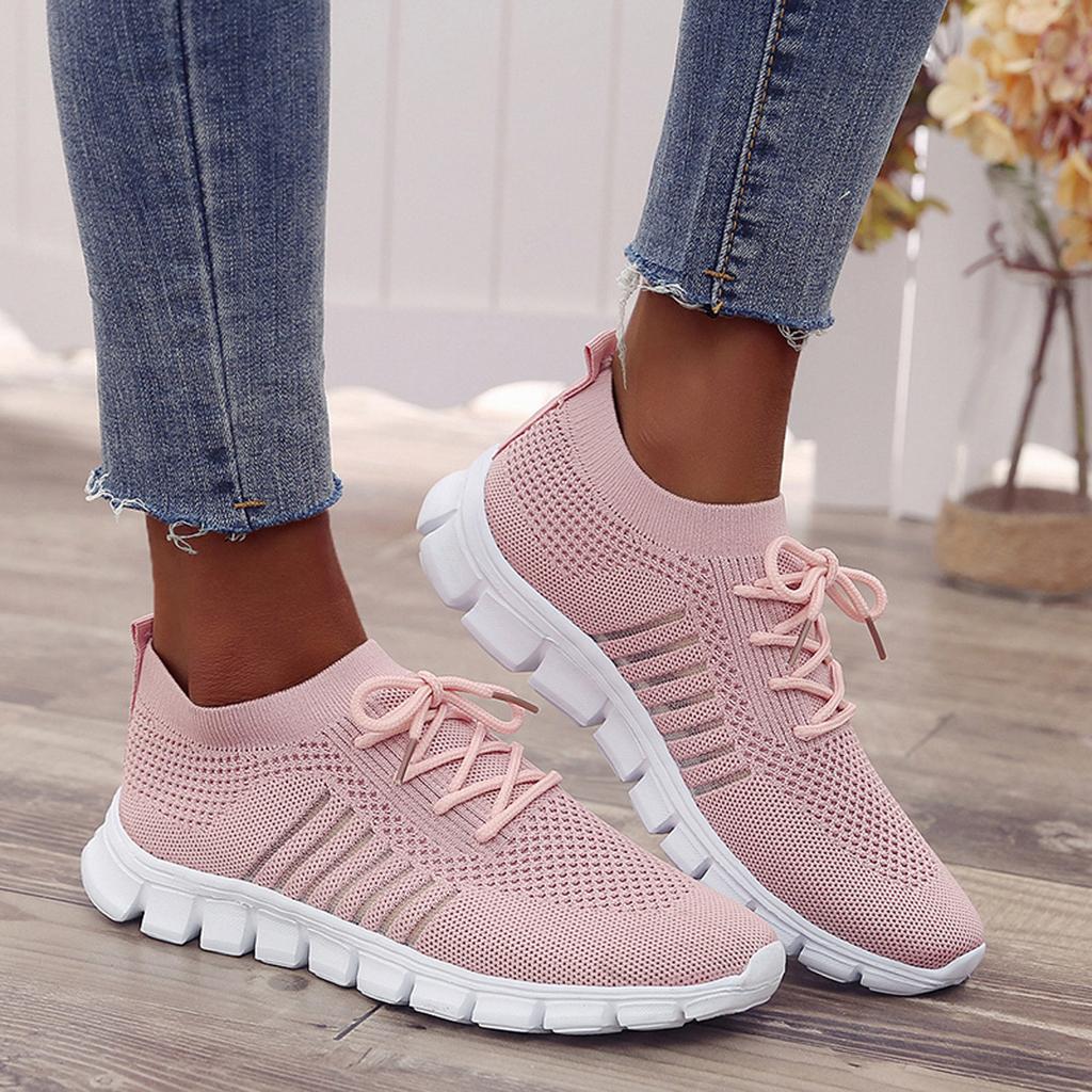 Vélivane | Baskets Femme Respirantes en Maille Légères - Pink - Image 12
