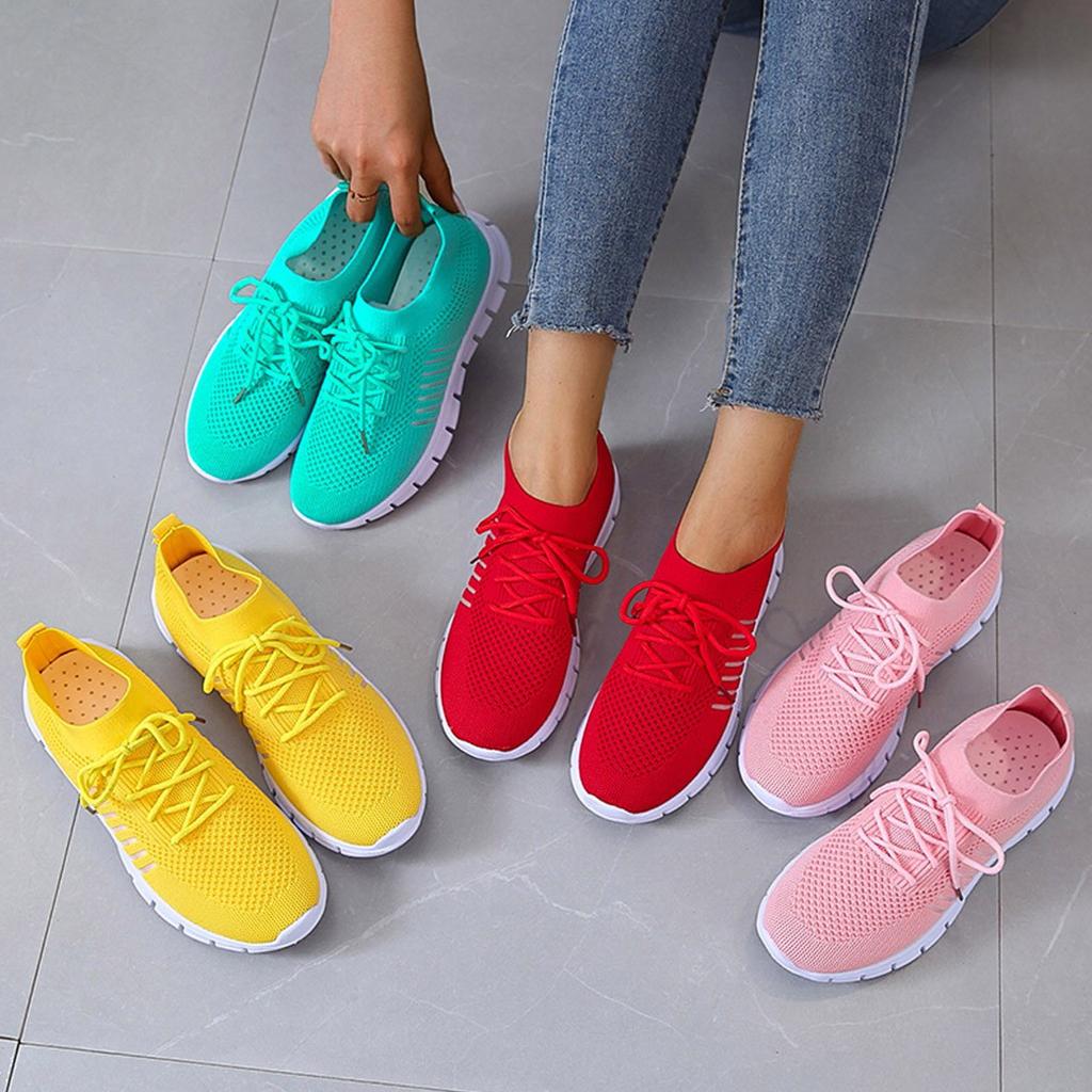 Vélivane | Baskets Femme Respirantes en Maille Légères - Pink - Image 5