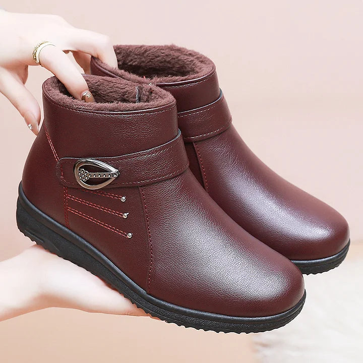 Volvane | Bottines Femme Fourrées Hiver - Dark Brown - Image 2