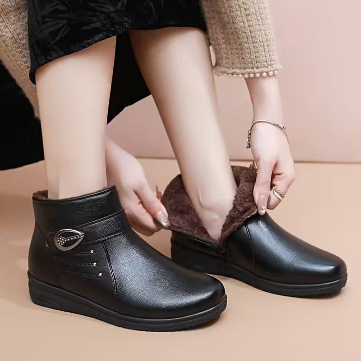 Volvane | Bottines Femme Fourrées Hiver - Dark Brown - Image 5