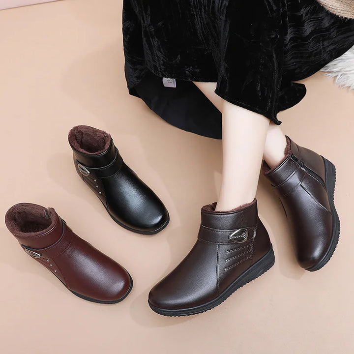 Volvane | Bottines Femme Fourrées Hiver - Dark Brown - Image 8