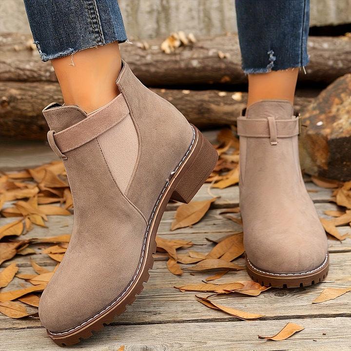 Volveine | Femme Bottines Chelsea Talon Bloc - Brown - Image 12