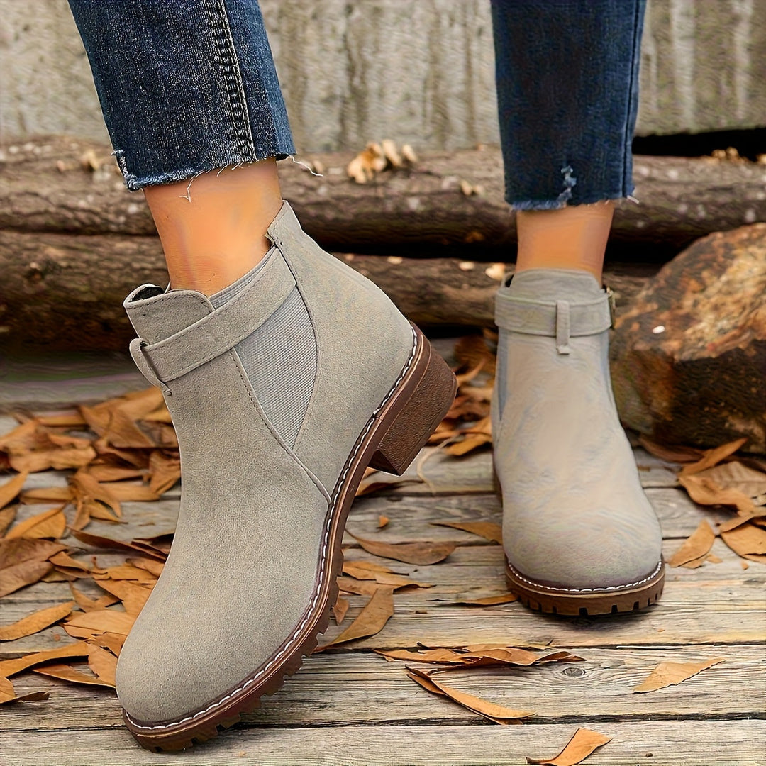 Volveine | Femme Bottines Chelsea Talon Bloc - Brown - Image 13