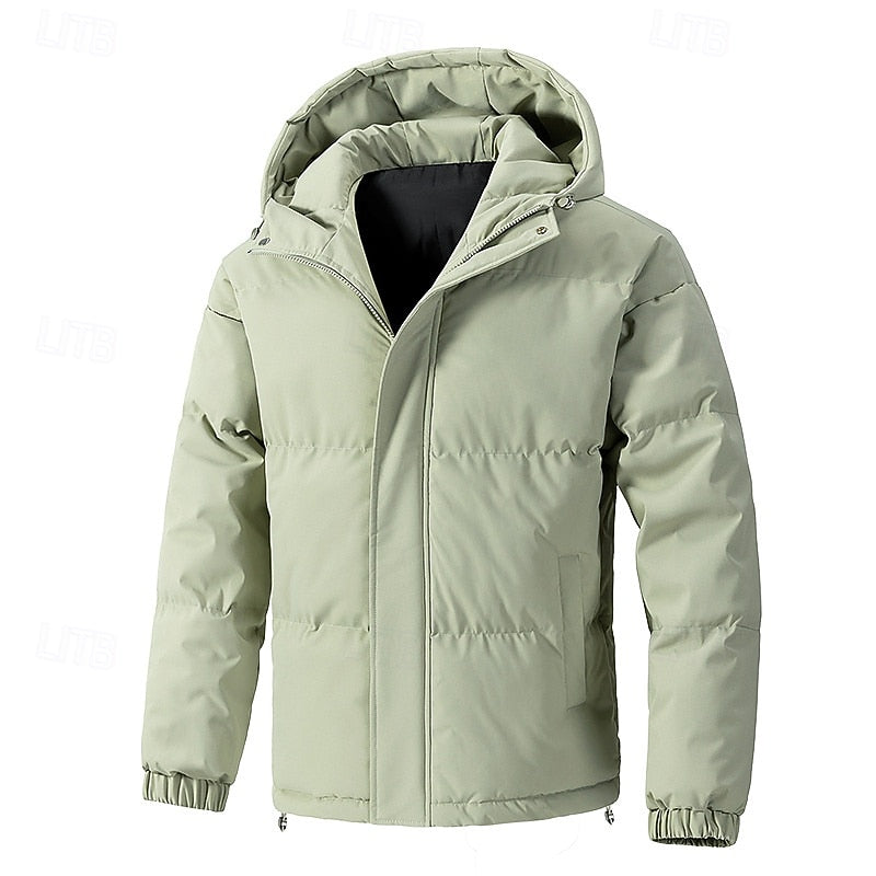 Vordain | Homme Doudoune à Capuche Isolée Hiver - Light Green - Image 1