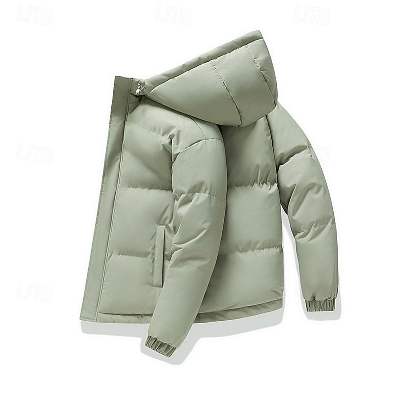 Vordain | Homme Doudoune à Capuche Isolée Hiver - Light Green - Image 2