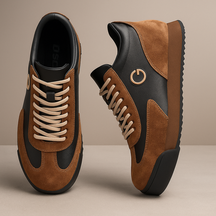 Vordanel | Homme Sneaker Rétro Colorblock Daim - Image 1