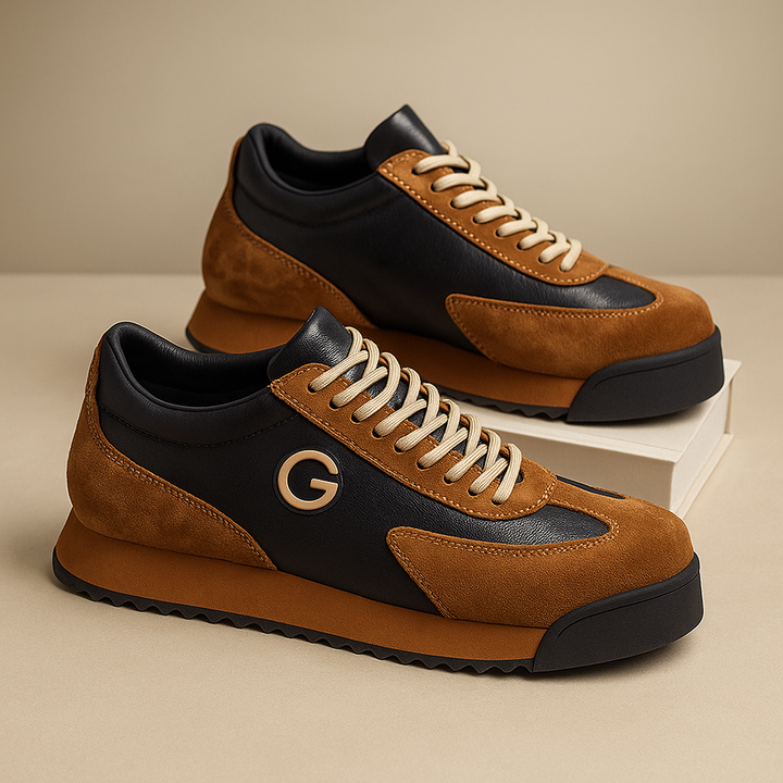Vordanel | Homme Sneaker Rétro Colorblock Daim - Image 2