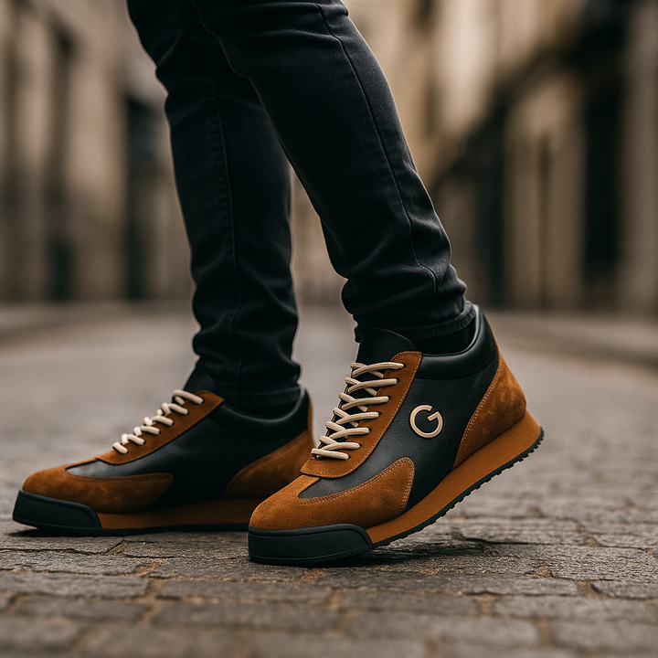Vordanel | Homme Sneaker Rétro Colorblock Daim - Image 5