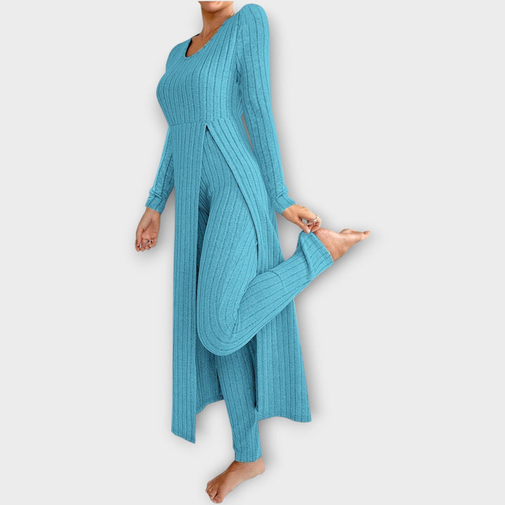 Érwyne | Femme Ensemble Côtelé Cardigan Long et Pantalon — vue 5