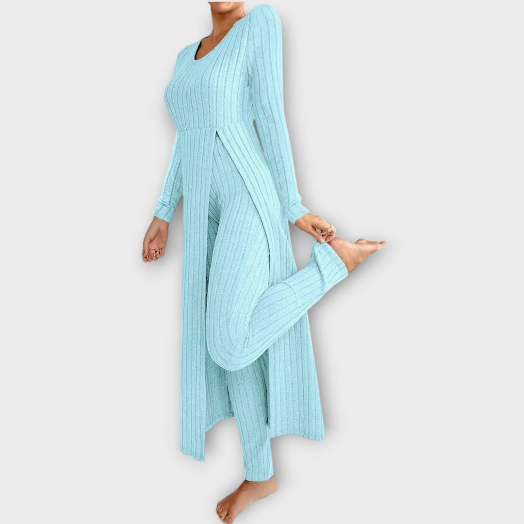 Érwyne | Femme Ensemble Côtelé Cardigan Long et Pantalon — vue 9