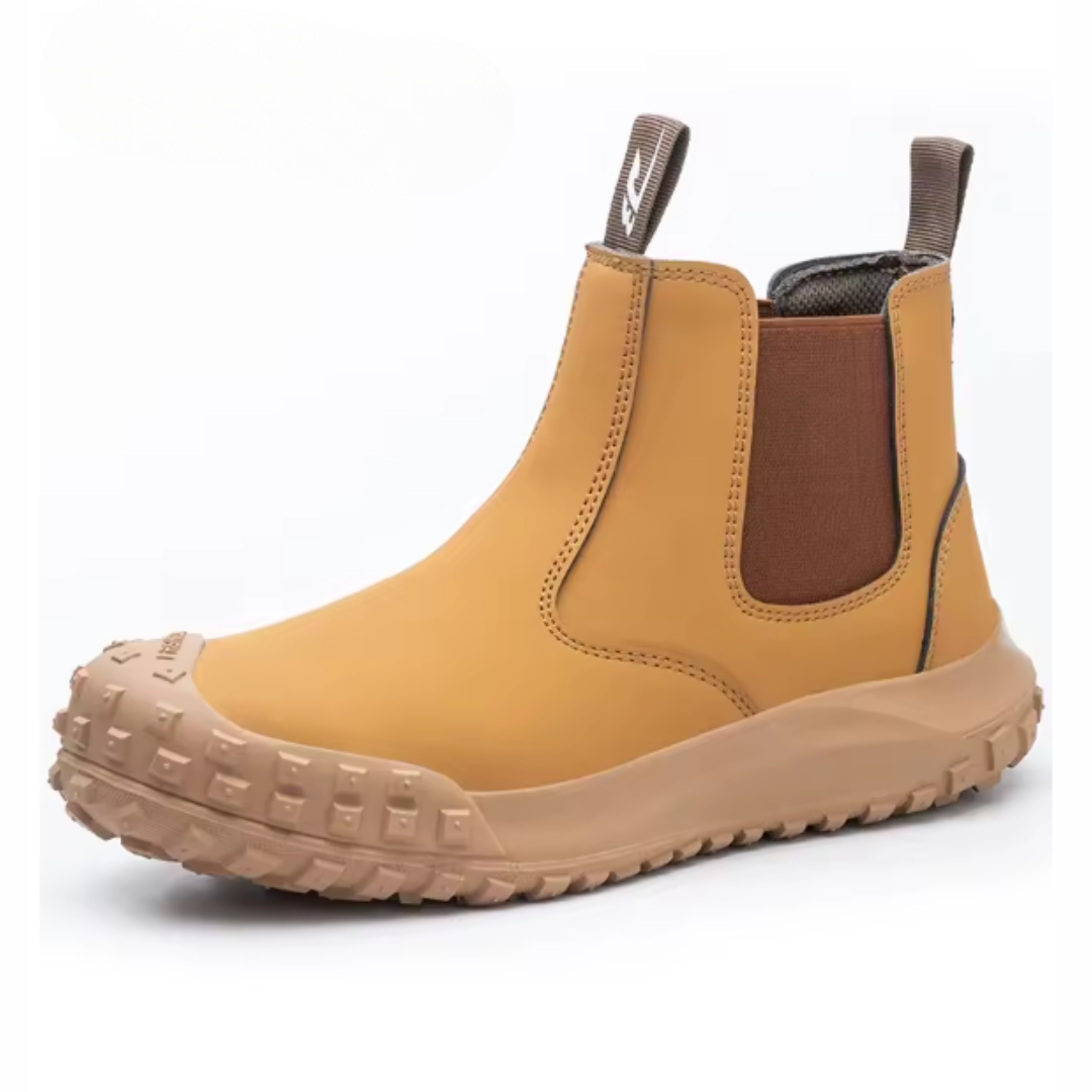 Vornec | Bottines Homme Travail Chelsea Embout Acier - Camel - Image 1