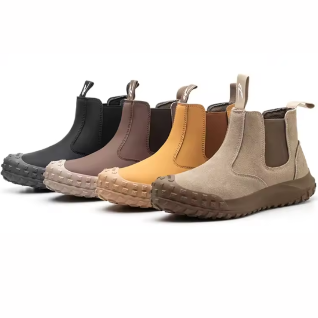 Vornec | Bottines Homme Travail Chelsea Embout Acier - Camel - Image 11