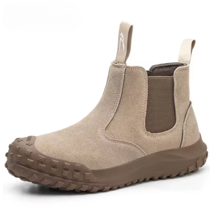Vornec | Bottines Homme Travail Chelsea Embout Acier - Camel - Image 4