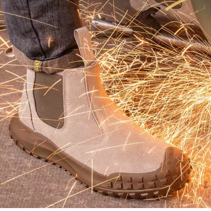 Vornec | Bottines Homme Travail Chelsea Embout Acier - Camel - Image 8