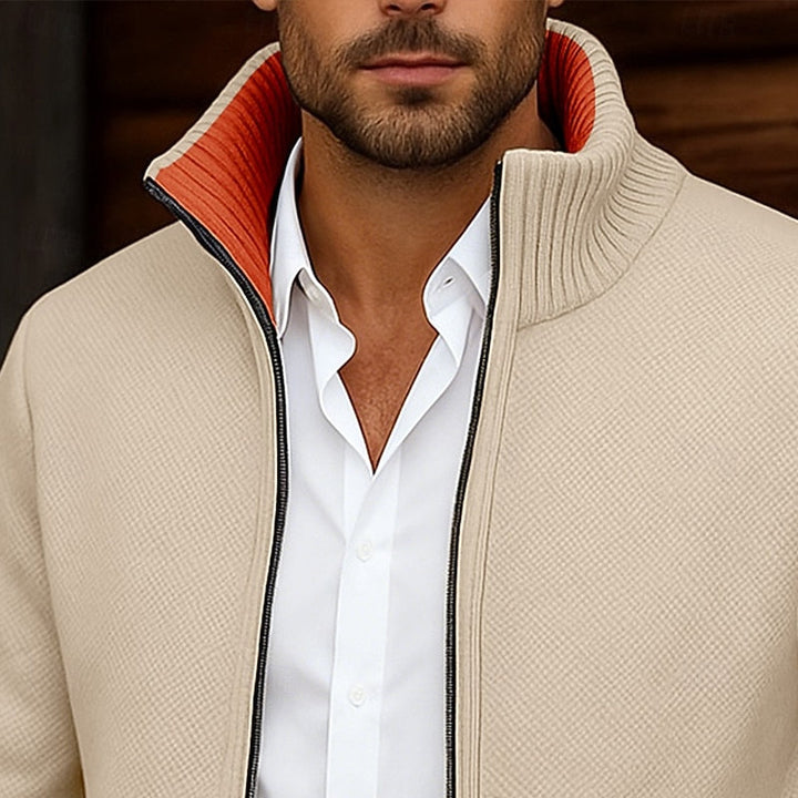Gréolvan | Homme Veste en Maille Zippée Col Montant — vue 2