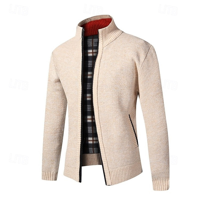 Gréolvan | Homme Veste en Maille Zippée Col Montant — vue 5