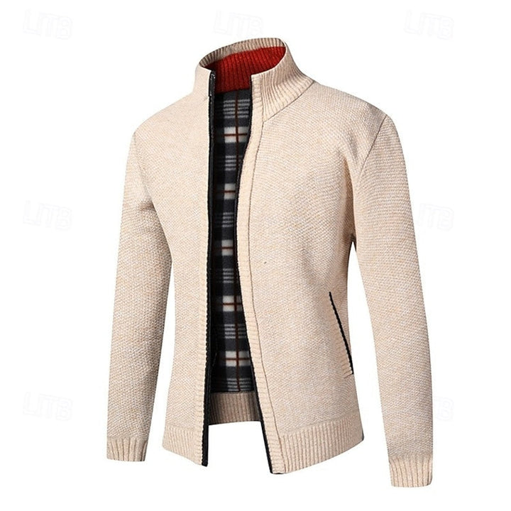 Gréolvan | Homme Veste en Maille Zippée Col Montant — vue 5