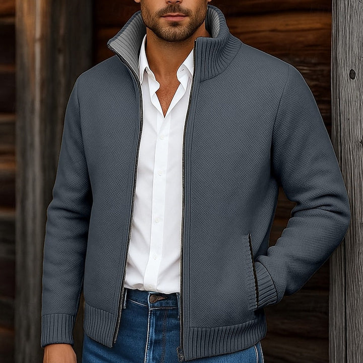 Gréolvan | Homme Veste en Maille Zippée Col Montant — vue 6