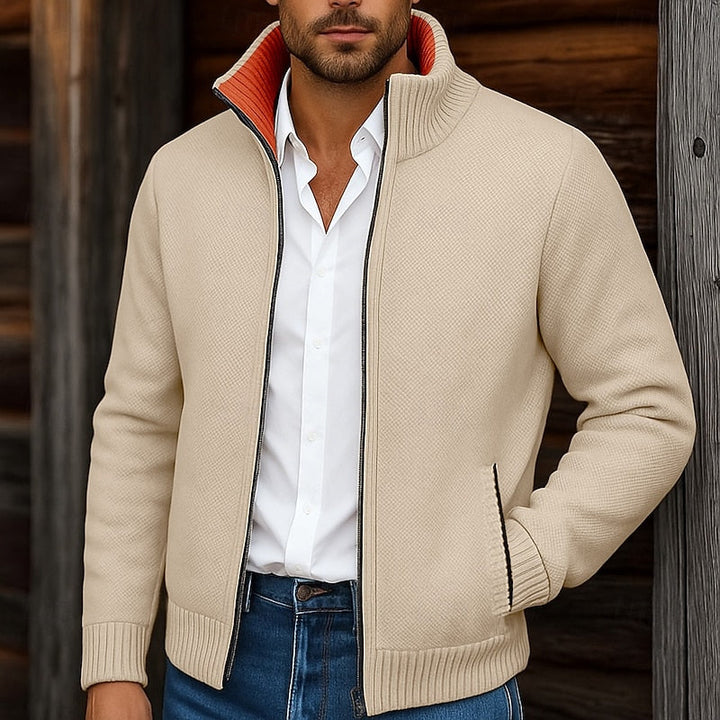 Gréolvan | Homme Veste en Maille Zippée Col Montant — vue 7