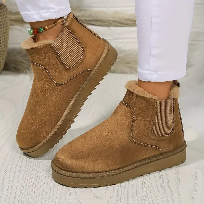 Willa | Women's Fur Lined Chelsea Ankle Boots - Image 1