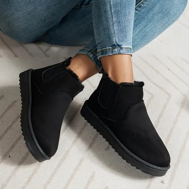 Willa | Women's Fur Lined Chelsea Ankle Boots - Image 2