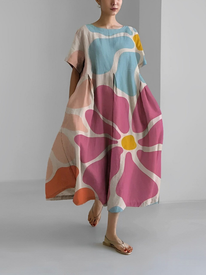 Willow | Women's Floral Short Sleeve Maxi Dress - Image 2