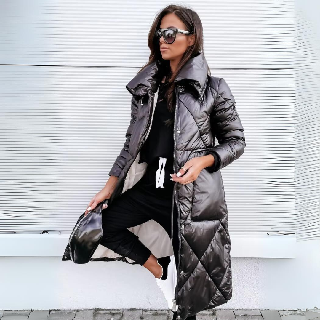 Winifred | Women's Long Puffer Coat - Image 1