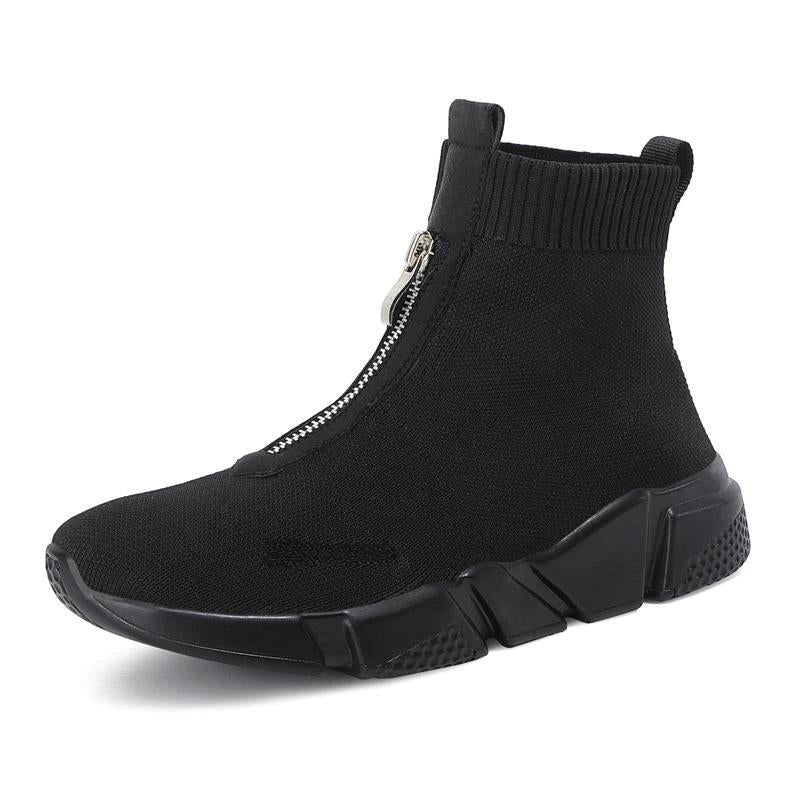 Winifred | Women's Zip Front Sock Ankle Boot - Image 1