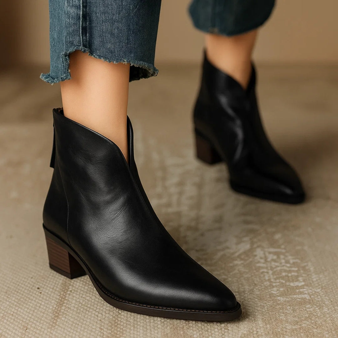 Zaria | Women's Block Heel Ankle Boots - Image 1