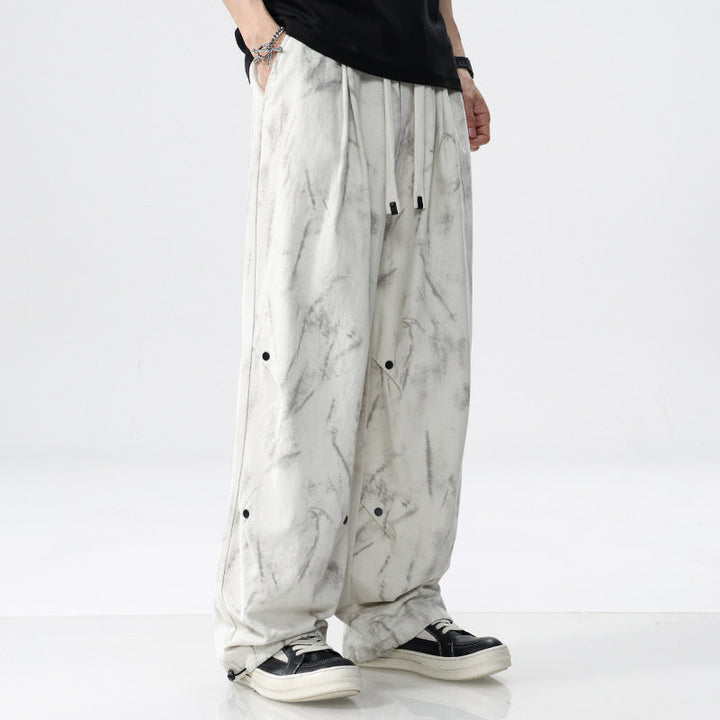 Zarveld | Homme Pantalon Chino Baggy Imprimé - Cream - Image 6